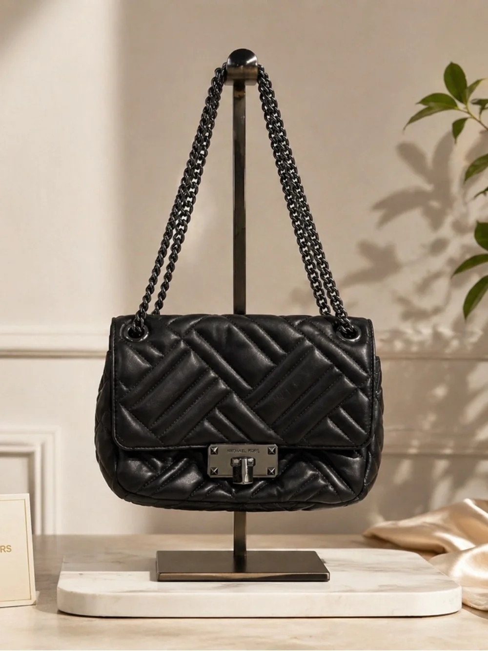 Michael Kors Black Peyton Shoulder Bag